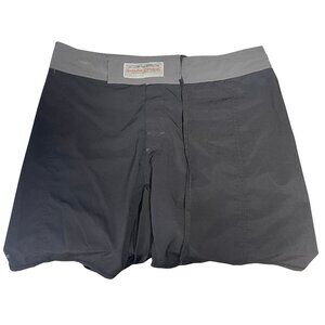 Ground Control Fight Shorts – Black/Gray – Size 34 – Jiu Jitsu / MMA